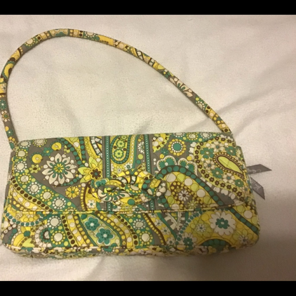 Vera Bradley Lemon Parfait Knot purse NWOT